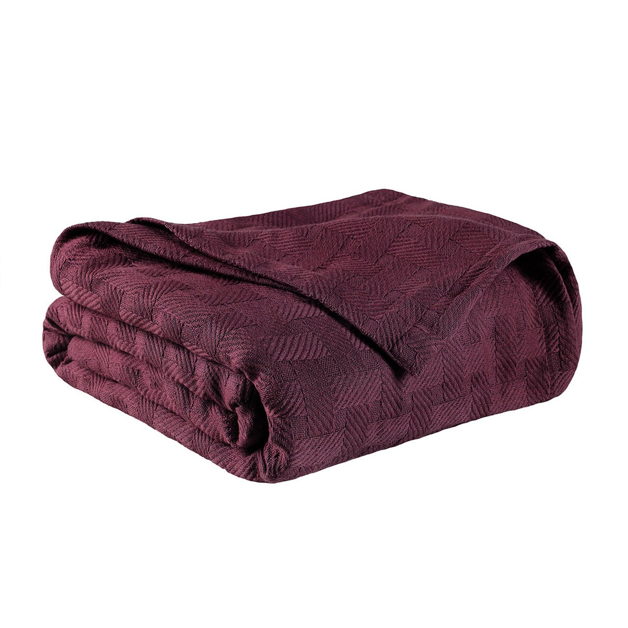 Edge Collections - 108" x 90" - Purple - Cozy Geometric Blanket for Every Season - 1 Piece